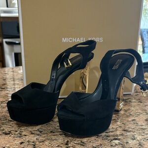 Michael Kors Black Platform Heels
